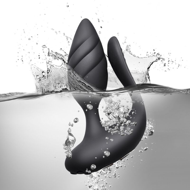 Rocks-Off Cocktail – Plug anal vibrador con dos brazos y mando