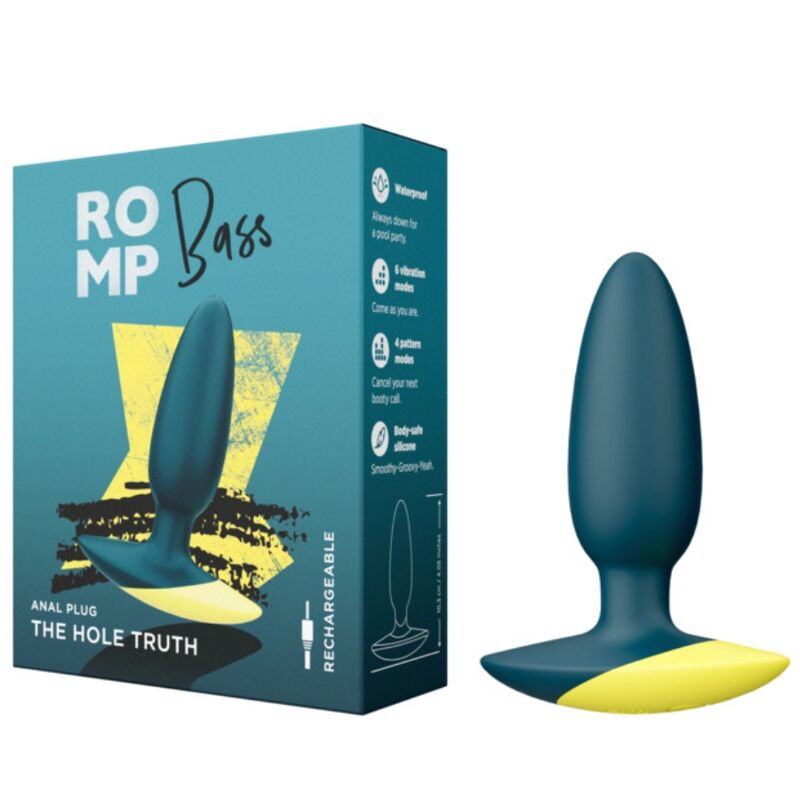 ROMP Bass – Plug anale vibrante in silicone