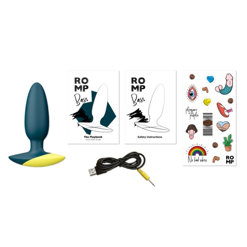 ROMP Bass – Plug anale vibrante in silicone