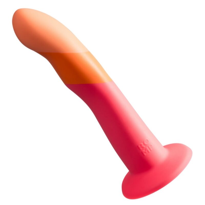 ROMP Dizi – Consolador curvado de silicona con ventosa, 18 cm
