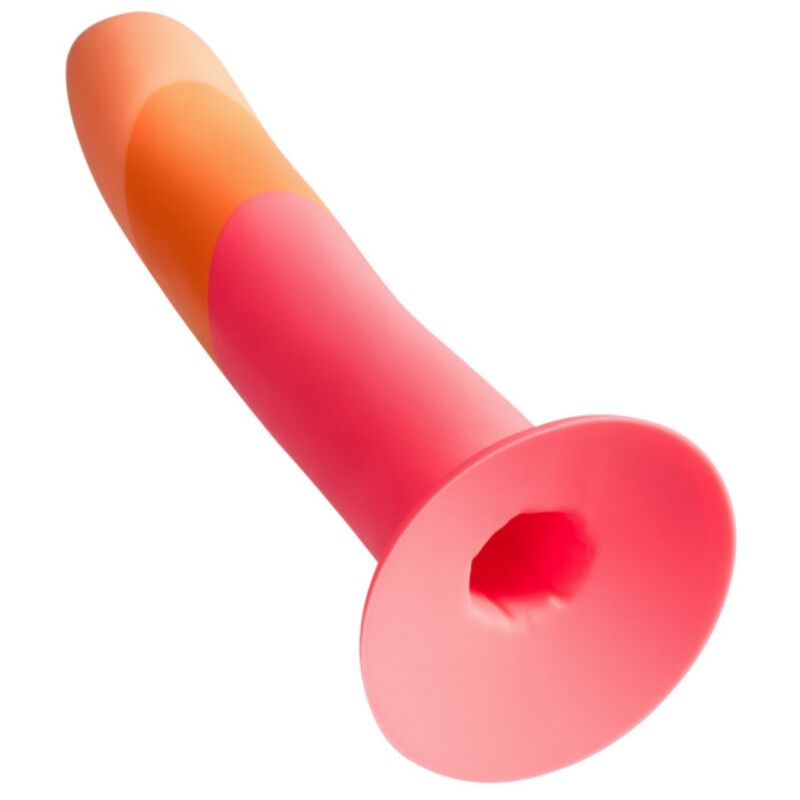 ROMP Dizi – Consolador curvado de silicona con ventosa, 18 cm