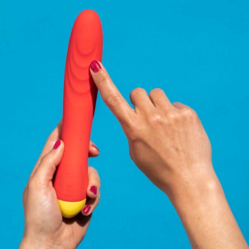 ROMP Hype – G-Punkt-Vibrator aus Silikon, gebogen und gerippt