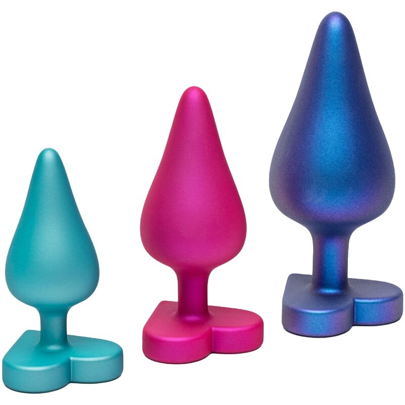 ROMP Luster – Kit de tres plugs anales de silicona, S, M y L