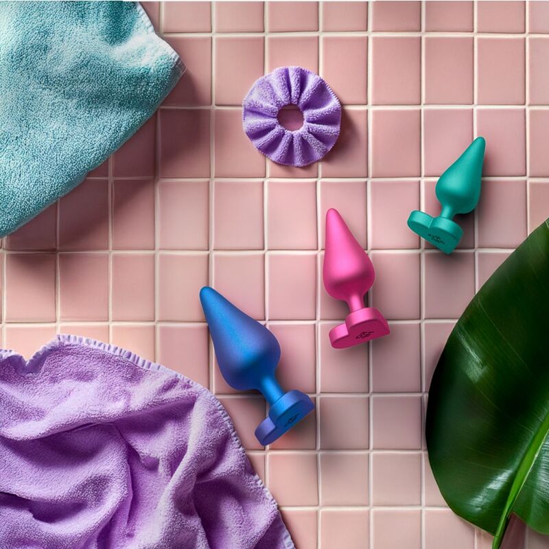 ROMP Luster – Kit de tres plugs anales de silicona, S, M y L