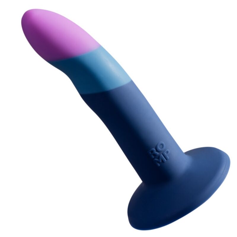 ROMP Piccolo — Gode silicone courbé à ventouse, 14 cm
