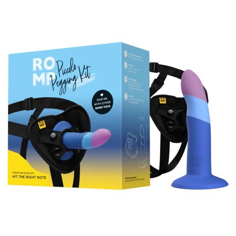 ROMP Piccolo Pegging Kit – Strap-on-Set mit Harness und Silikondildo