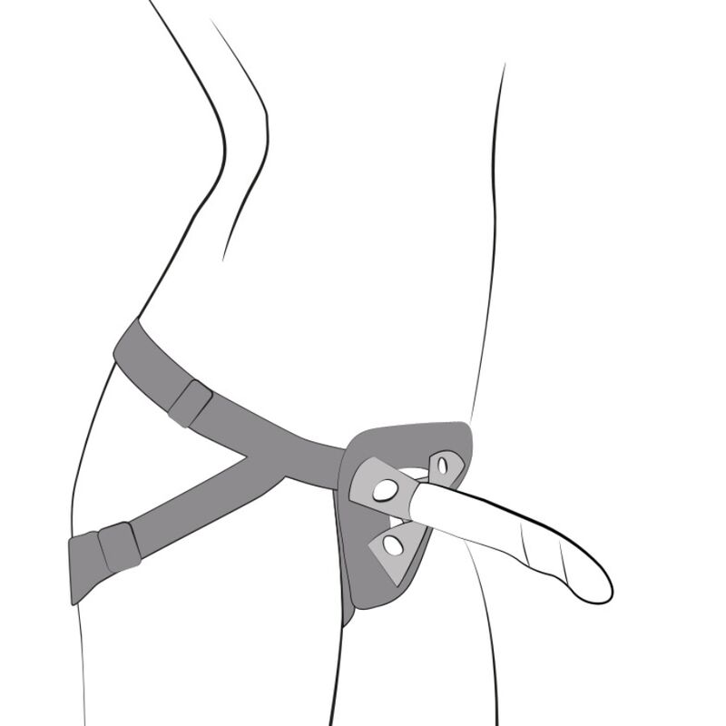 ROMP Piccolo Pegging Kit – Strap-on-Set mit Harness und Silikondildo