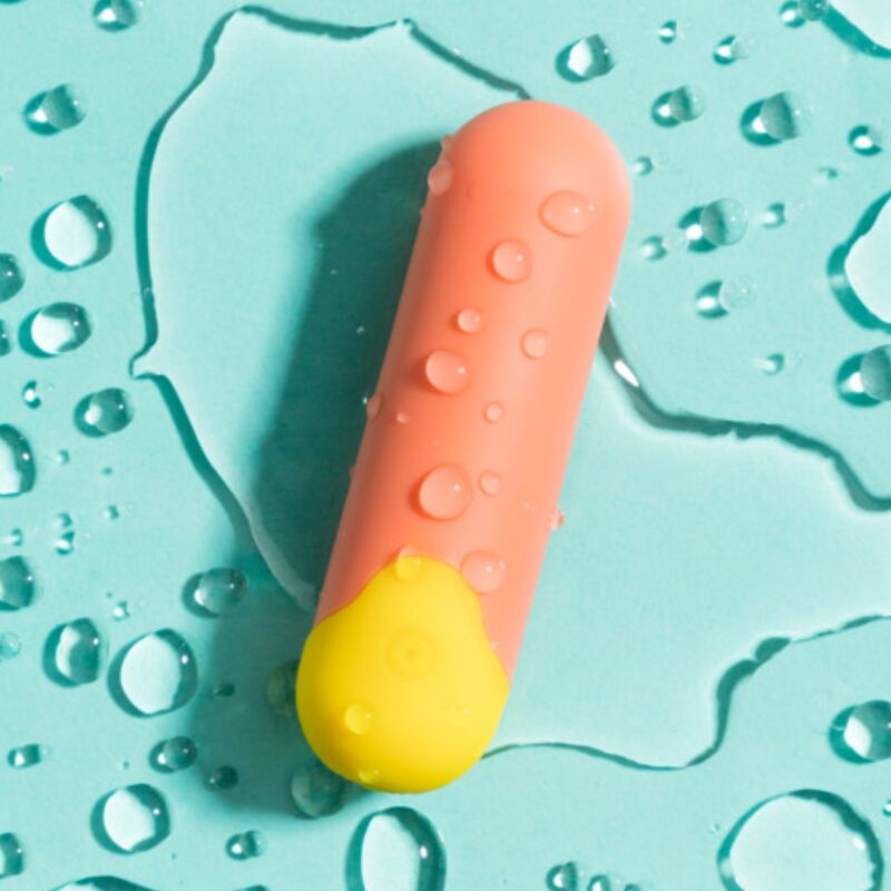 ROMP Riot – Aufladbarer Minivibrator im Bullet-Format, Orange und Gelb