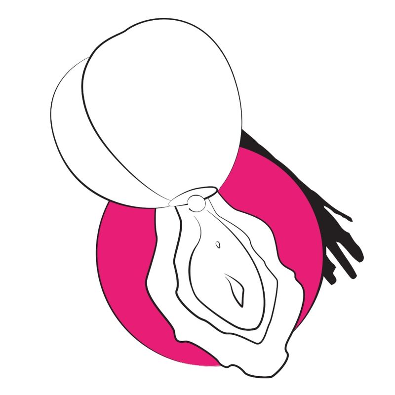 ROMP Pink Peach – Druckwellenvibrator in Pfirsichform mit Ständer