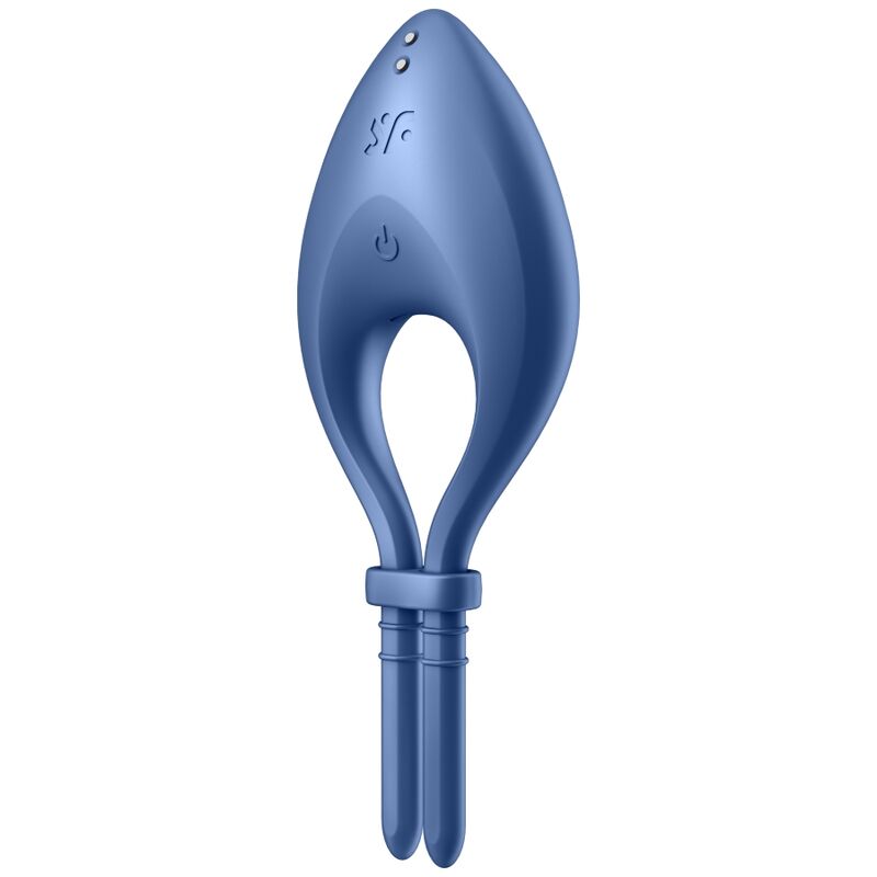 Satisfyer Bullseye — Anneau vibrant connecté — Bleu
