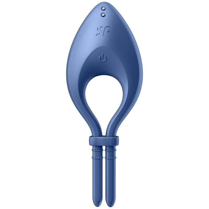 Satisfyer Bullseye — Anneau vibrant connecté — Bleu