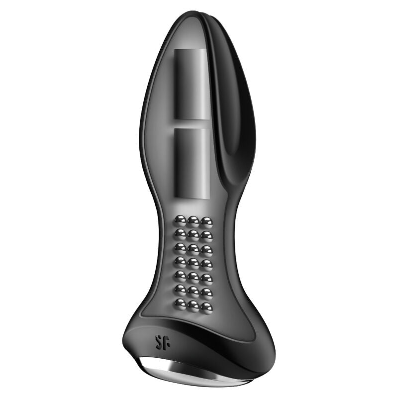 Satisfyer Rotator Plug 2+ – Analplug mit Rotation und Vibration – Schwarz