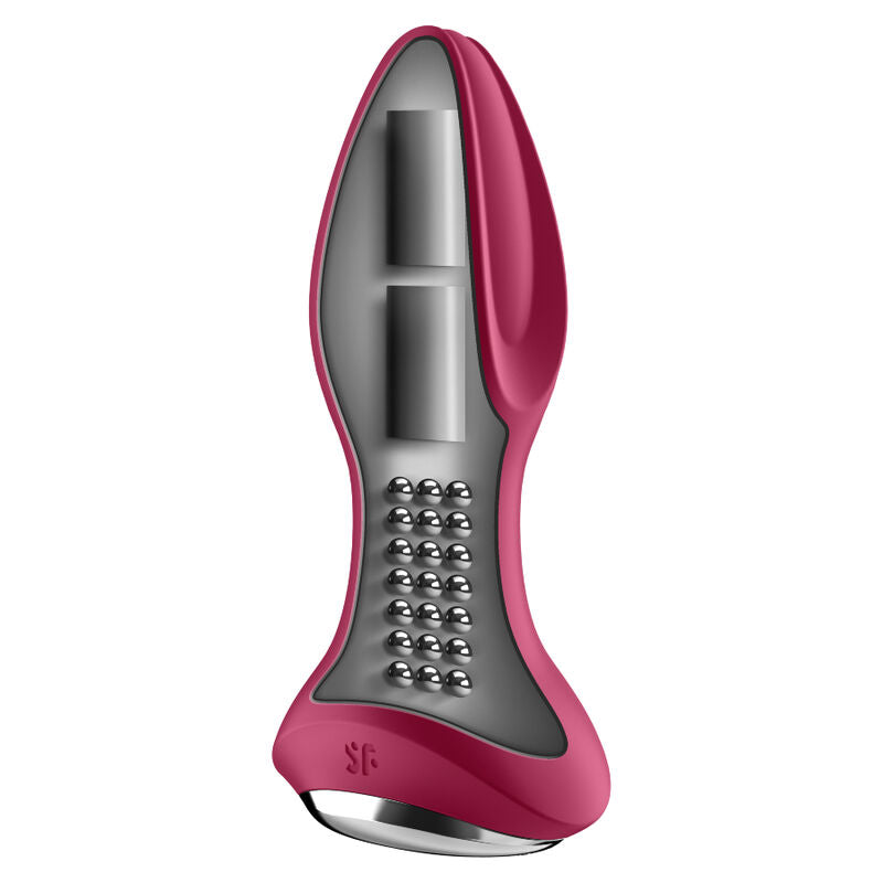 Satisfyer Rotator Plug 2+ – Analplug mit Rotation und Vibration – Rot
