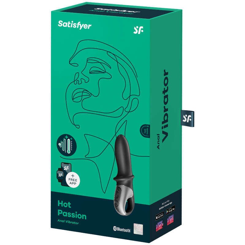 Satisfyer Hot Passion – Masajeador prostático ancho con calor y app