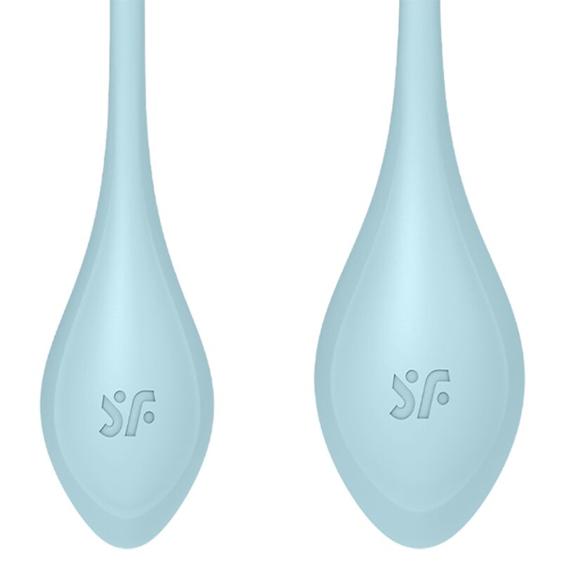 Satisfyer Yoni Power 2 – Liebeskugeln-Set mit drei Gewichten – Blau
