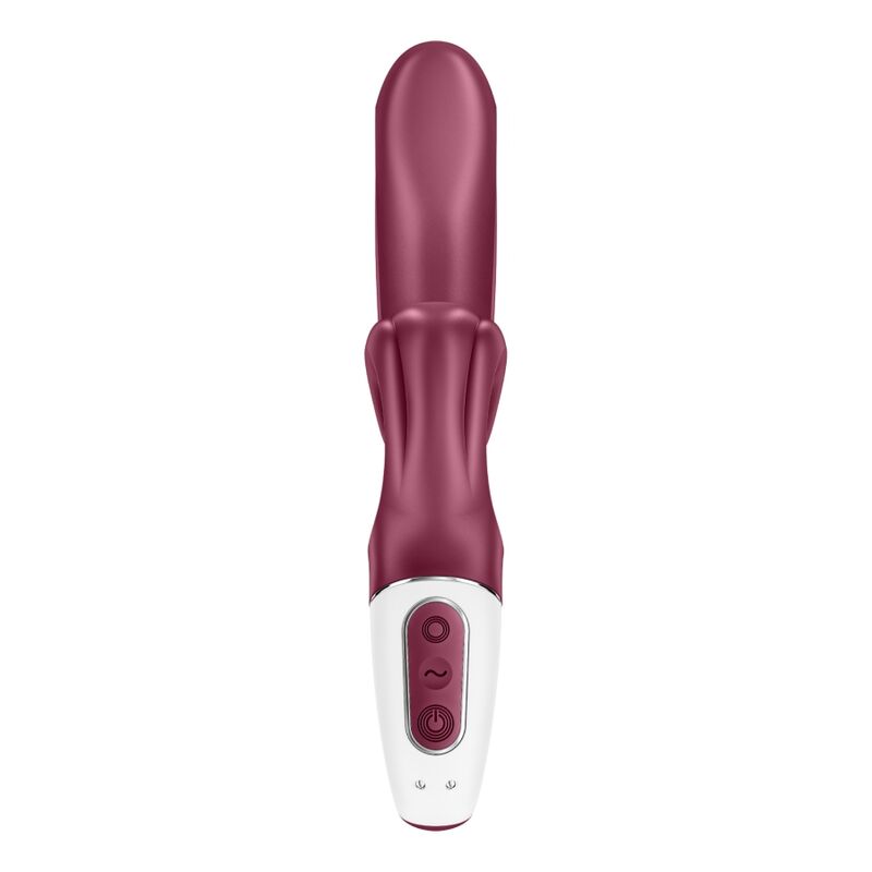 Satisfyer Love Me in Rot von vorn, Tasten am Griff