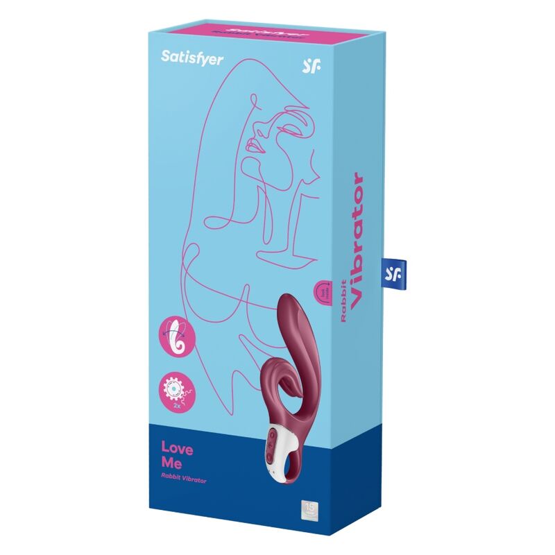 Verpackung des Satisfyer Love Me in Rot