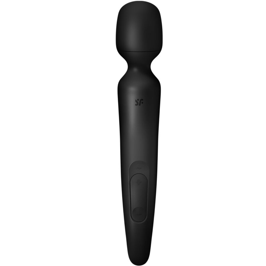 Satisfyer Wand-erland – Großer Massagestab mit weichem Kopf, 29,9 cm – Schwarz