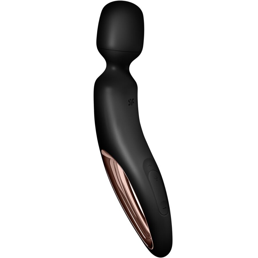 Satisfyer Wand-erland – Großer Massagestab mit weichem Kopf, 29,9 cm – Schwarz