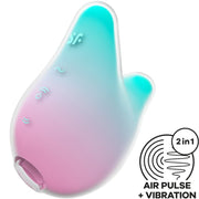Satisfyer Mermaid Vibes – Succionador de clítoris en forma de aleta – Menta y rosa