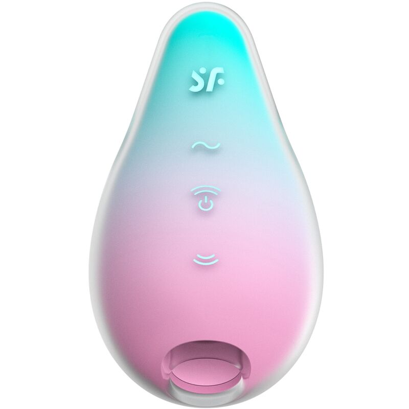 Satisfyer Mermaid Vibes – Succionador de clítoris en forma de aleta – Menta y rosa