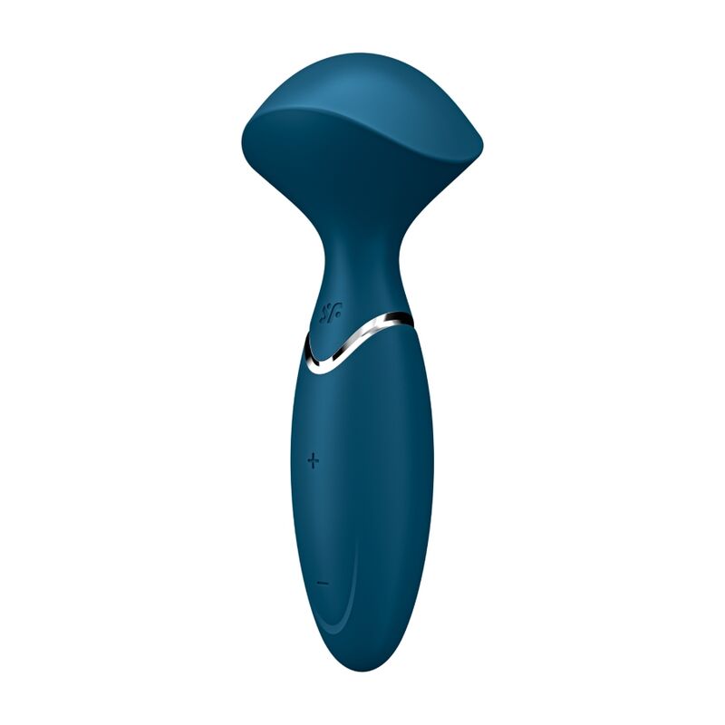 Satisfyer Mini Wand-er – Kompakter Massagestab mit breitem Kopf – Blau