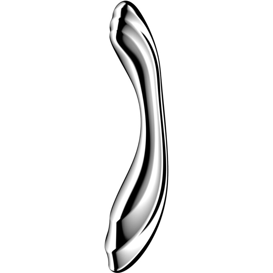 Satisfyer Pure Gravity 2 — Gode double en acier inoxydable