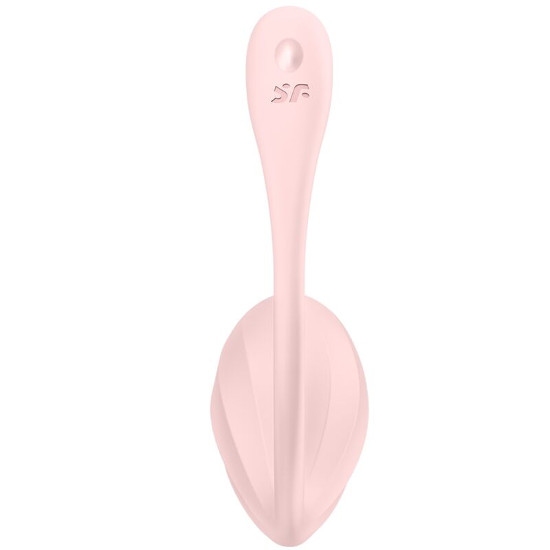 Satisfyer Ribbed Petal — Œuf vibrant connecté — Rose