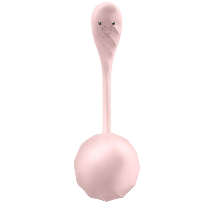 Satisfyer Ribbed Petal — Œuf vibrant connecté — Rose