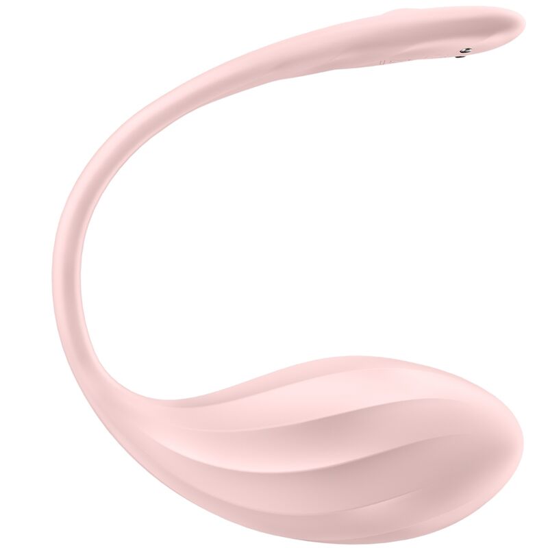 Satisfyer Ribbed Petal — Œuf vibrant connecté — Rose