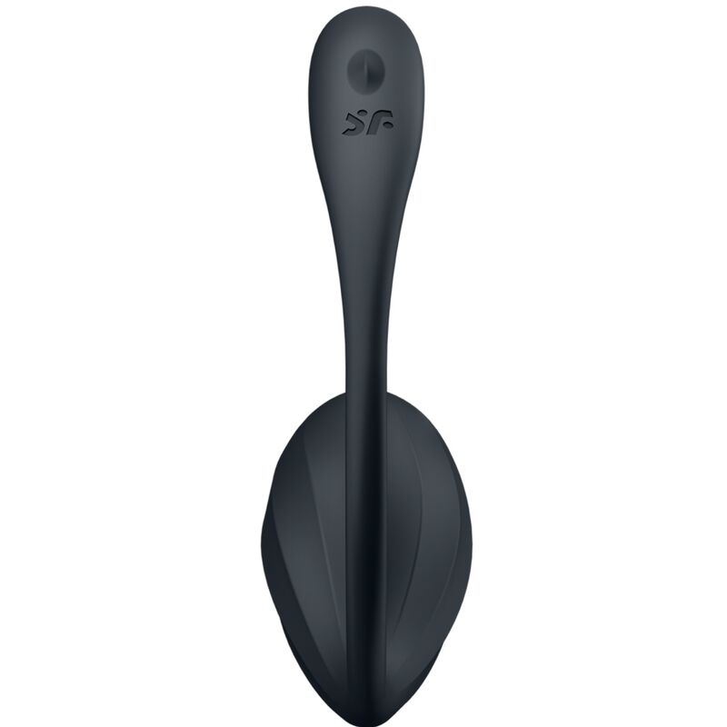Satisfyer Ribbed Petal — Œuf vibrant connecté — Noir