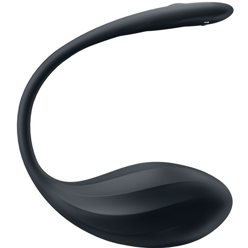 Satisfyer Ribbed Petal — Œuf vibrant connecté — Noir