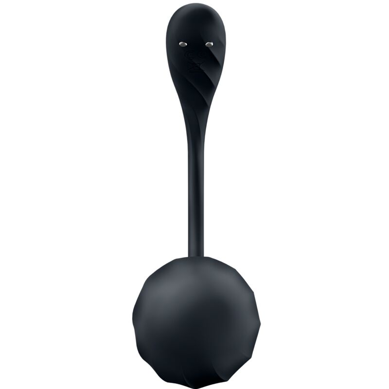 Satisfyer Ribbed Petal — Œuf vibrant connecté — Noir