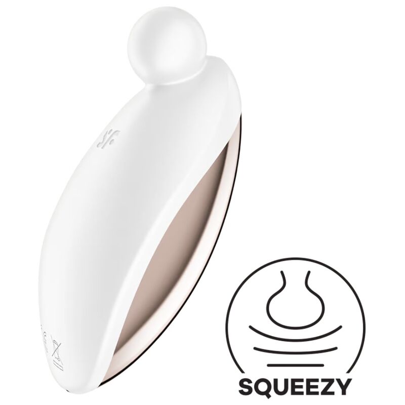 Satisfyer Spot On 2 – Vibrador de clítoris con bola suave – Blanco