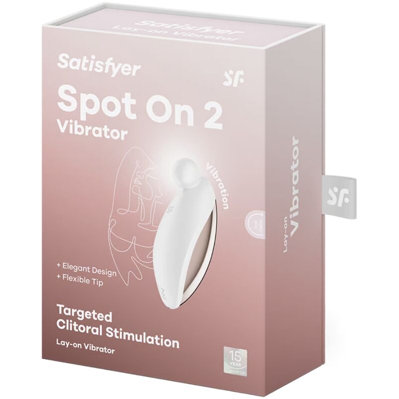 Satisfyer Spot On 2 – Vibrador de clítoris con bola suave – Blanco