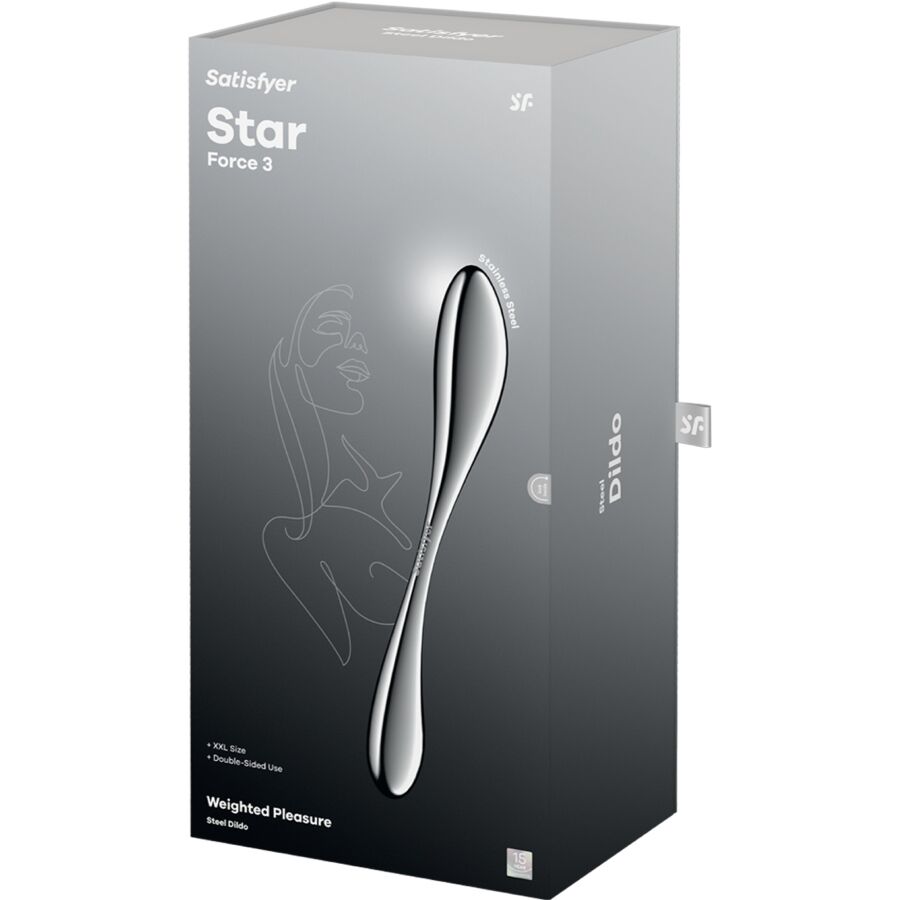 Satisfyer Star Force 3 – Dildo doppio in acciaio inossidabile