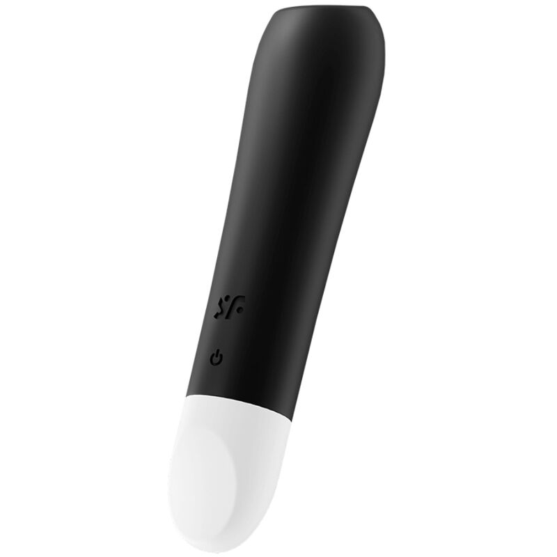Satisfyer Ultra Power Bullet 2 – Minivibrator mit kurzer Schrägkante – Schwarz
