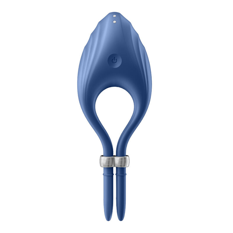Satisfyer Duelist – Anello fallico vibrante con punta affusolata – Blu