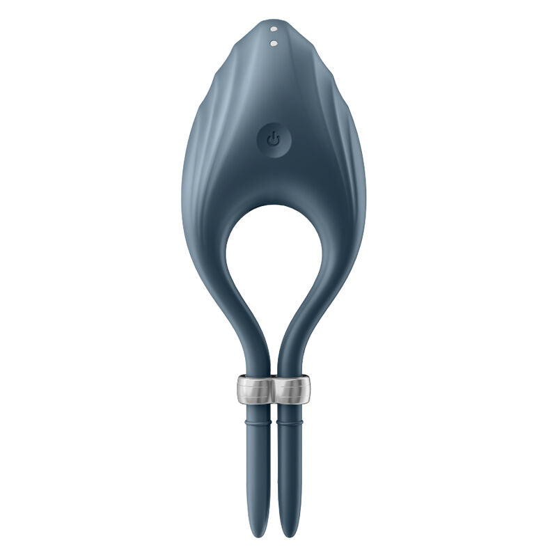 Satisfyer Duelist – Anello fallico vibrante con punta affusolata – Grigio