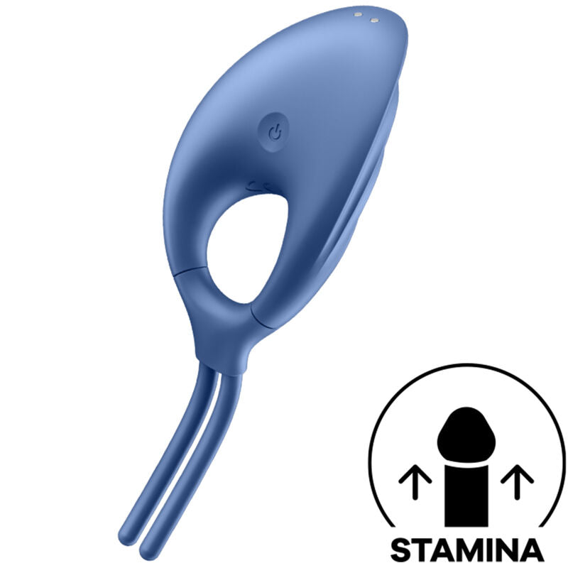 Satisfyer Swordsman – Anello fallico vibrante con laccio regolabile – Blu