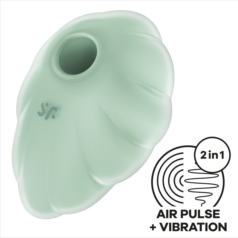 Satisfyer Cloud Dancer – Druckwellenvibrator mit Vibration – Grün