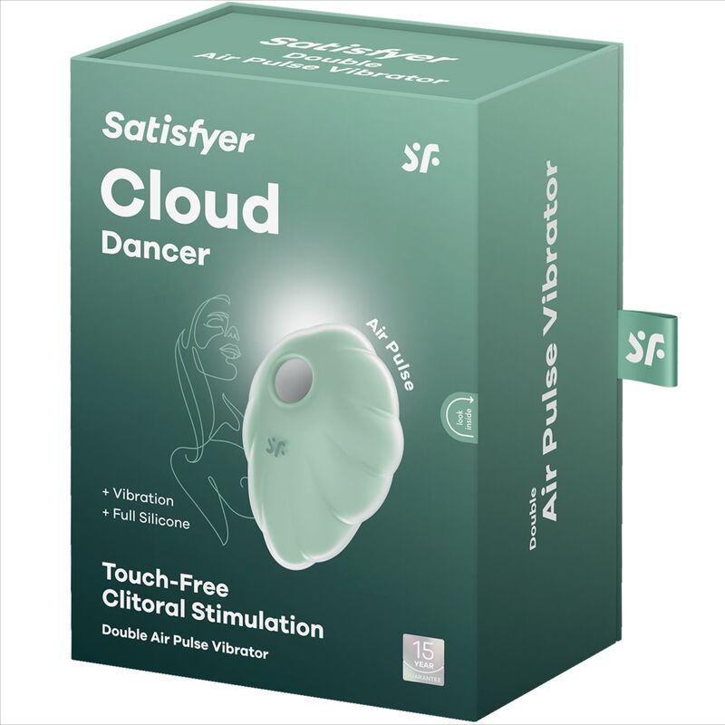 Satisfyer Cloud Dancer – Druckwellenvibrator mit Vibration – Grün