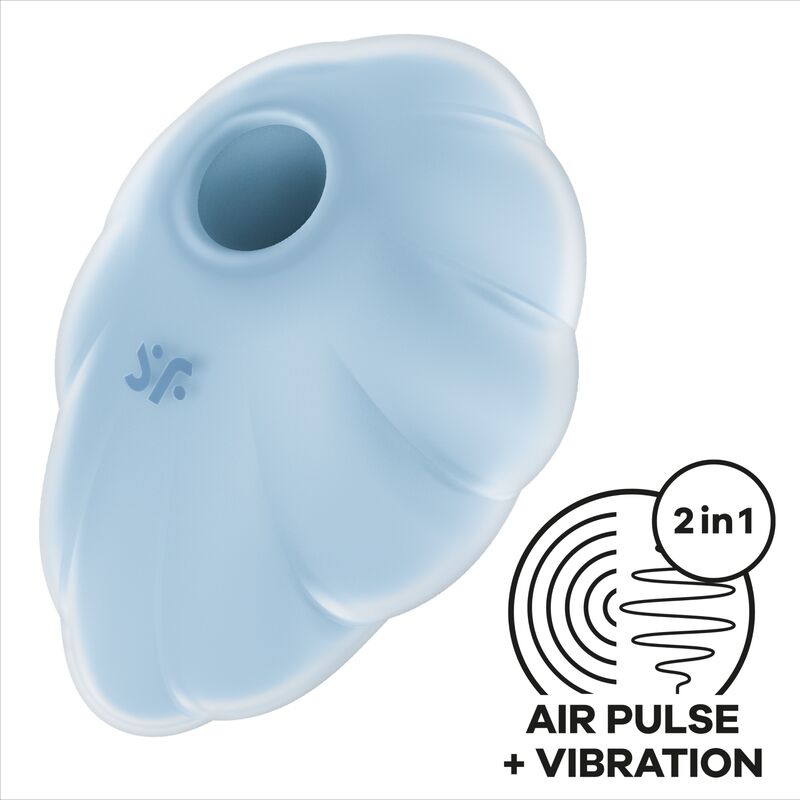 Satisfyer Cloud Dancer – Druckwellenvibrator mit Vibration – Blau
