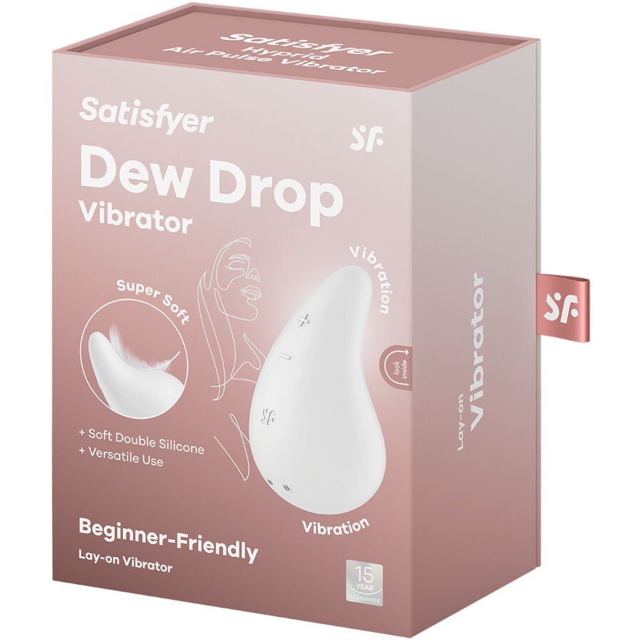 Satisfyer Dew Drop – Klitoris-Vibrator in Tropfenform – Weiß