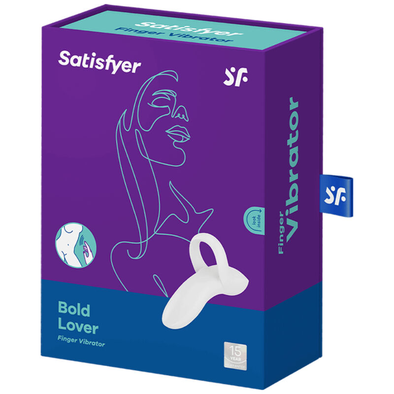 Satisfyer Bold Lover – Minivibrator mit Fingerschlaufe – Weiß