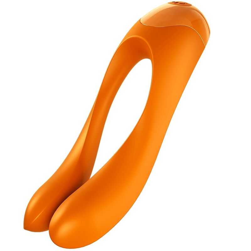 Satisfyer Candy Cane – Klitoris-Vibrator mit zwei schlanken Armen – Orange