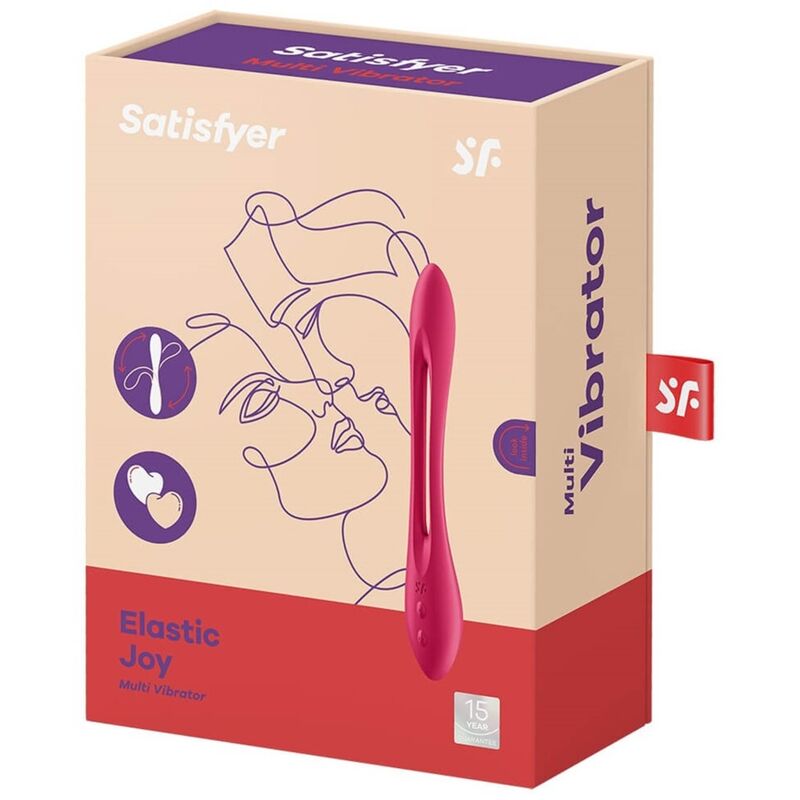 Satisfyer Elastic Joy – Vibrador flexible con centro abierto