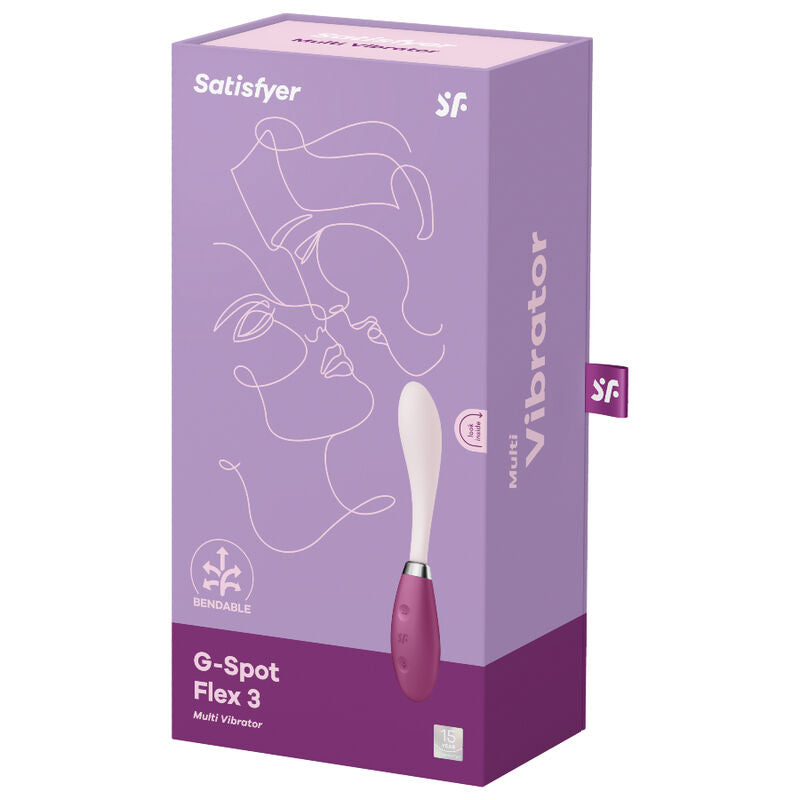 Satisfyer G-Spot Flex 3 – G-Punkt-Vibrator mit rundem Schaft – Rot