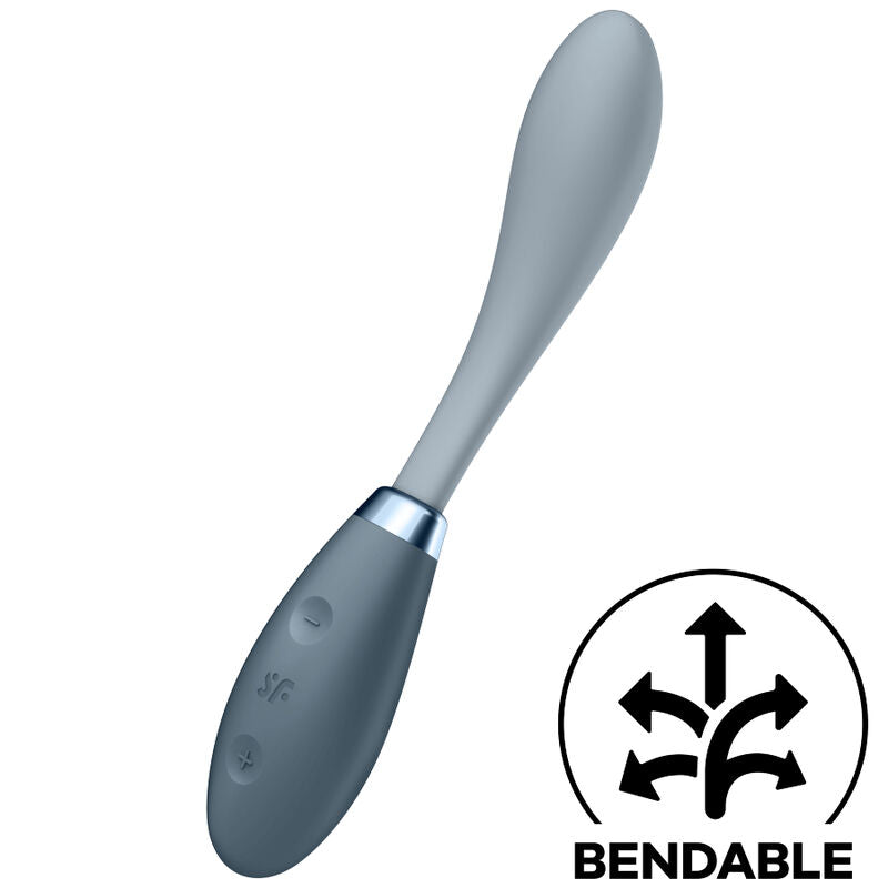 Satisfyer G-Spot Flex 3 – G-Punkt-Vibrator mit rundem Schaft – Grau