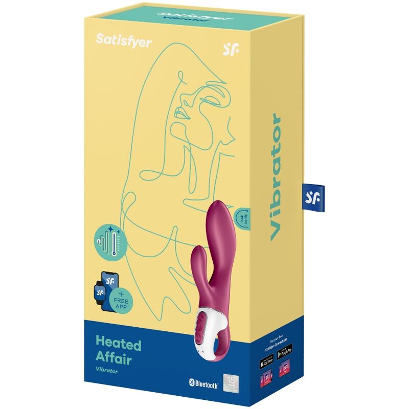 Satisfyer Heated Affair – Vibratore rabbit riscaldante con app